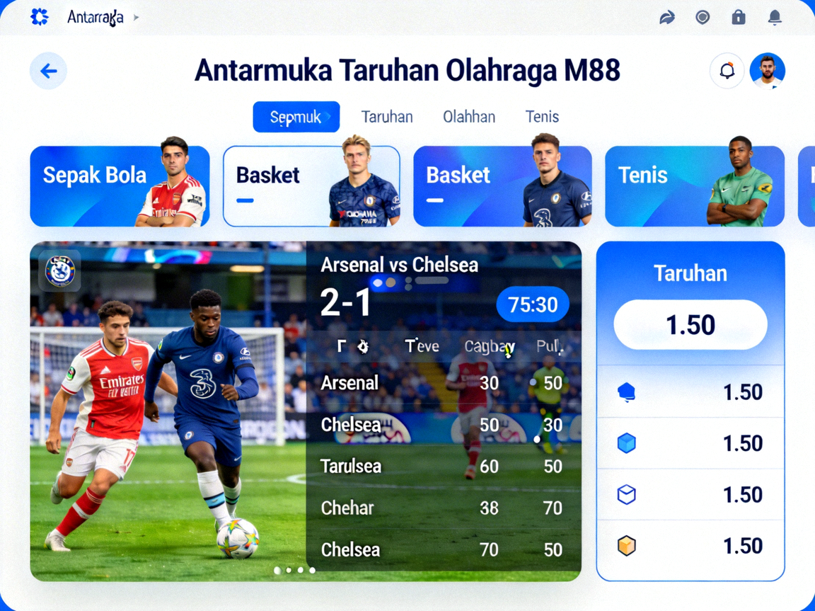 Antarmuka Taruhan Olahraga M88