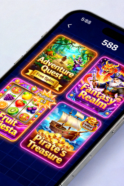Koleksi permainan slot online di M88 mobile dengan berbagai tema dan fitur bonus